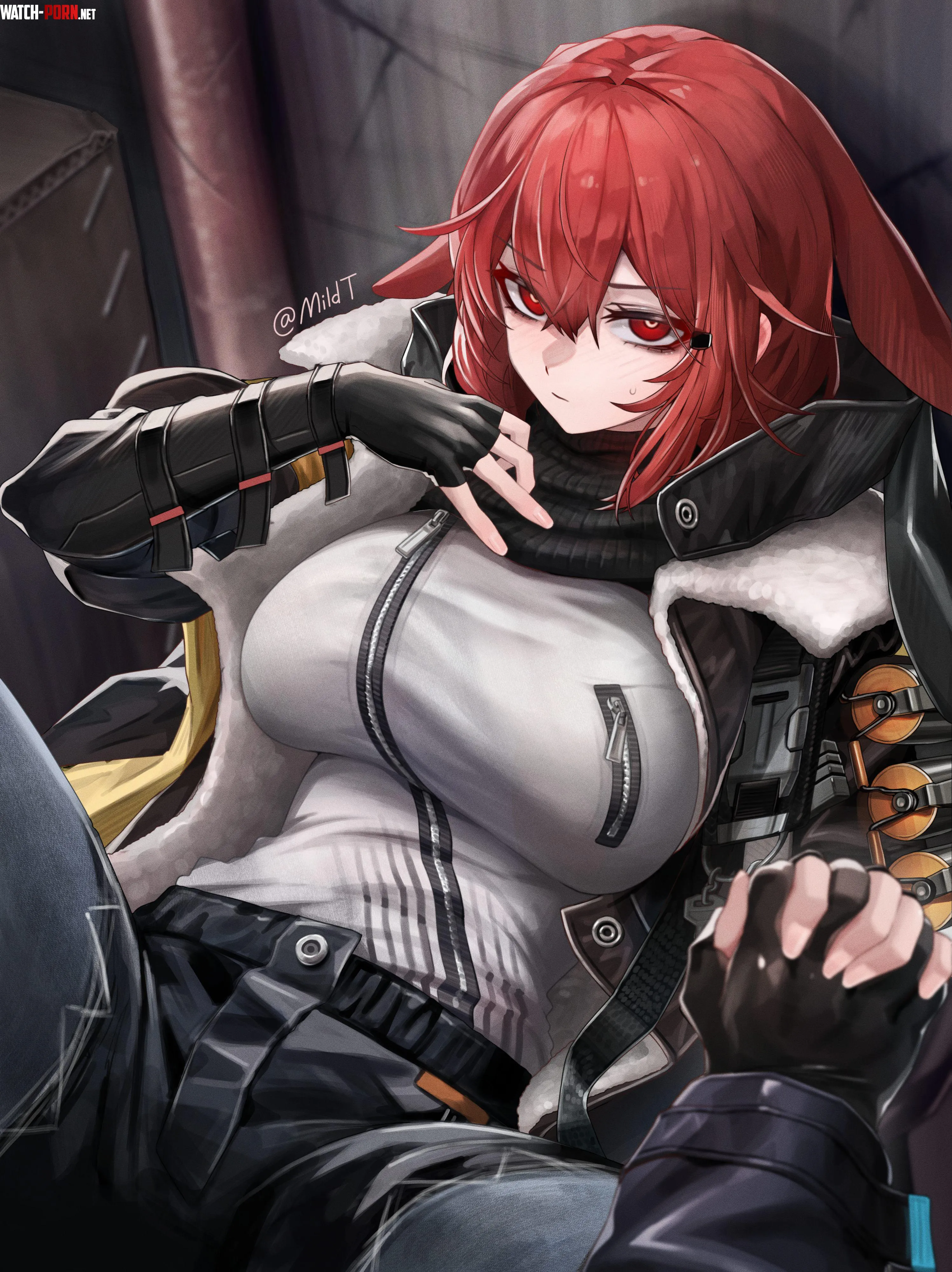 Crownslayer handholding (Arknights) by Jaxx1992