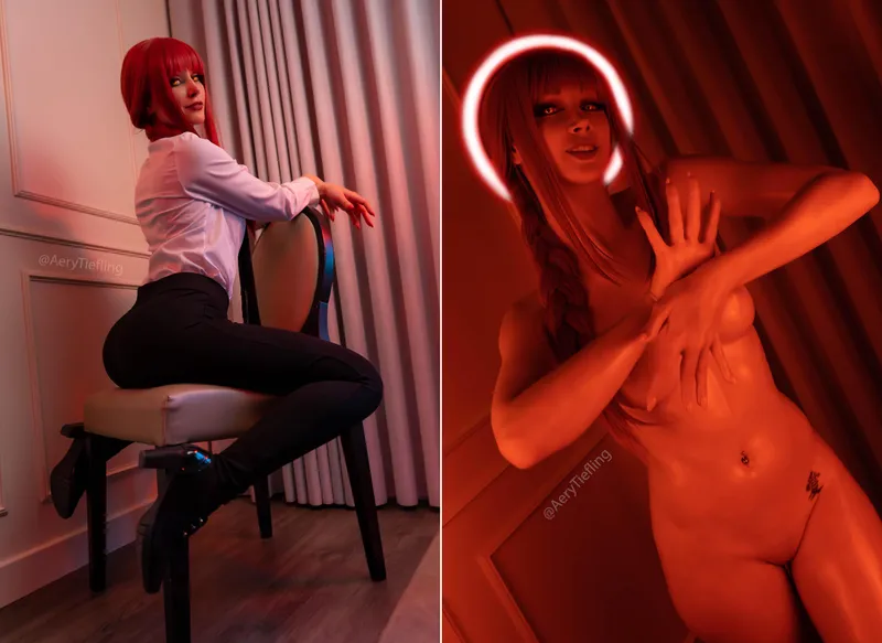 Thumbnail Makima from Chainsawman by Aery Tiefling [OC] - Stunning Cosplay by AeryKorvair