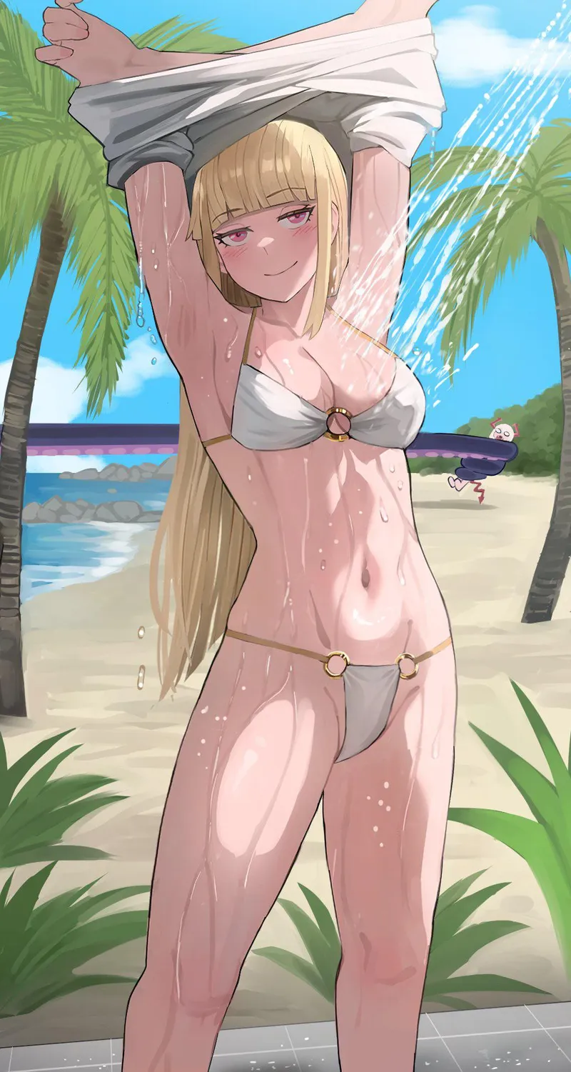 Thumbnail A_MASSIVE_PERVERT presents 'Claire’s Beach Shower' - Animemidriff Original