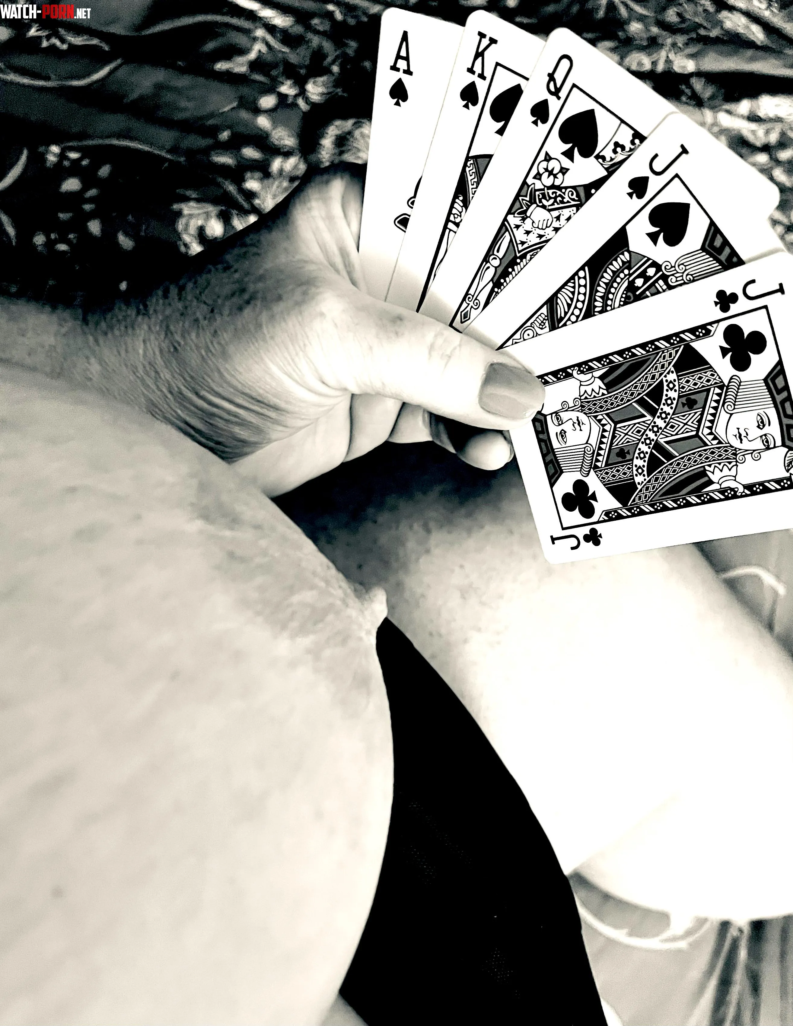 “…what a winning hand ‘cause she’s a brick house, she’s mighty-mighty, just lettin’ it all hang out!” by coffeelovingmama