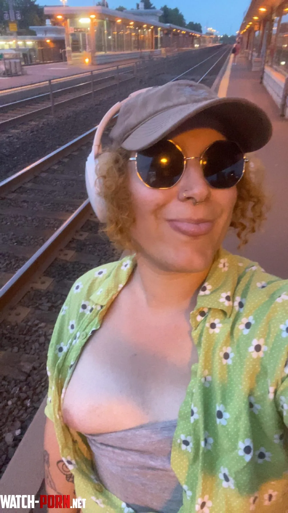 Tittie out at the train station :p by YourPlantQueen