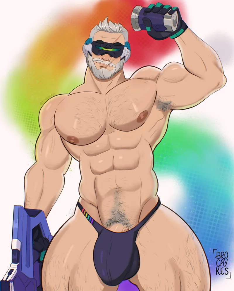Thumbnail Soldier 76 Pride Skin Showcase by Brocakess for Baramanga Fans