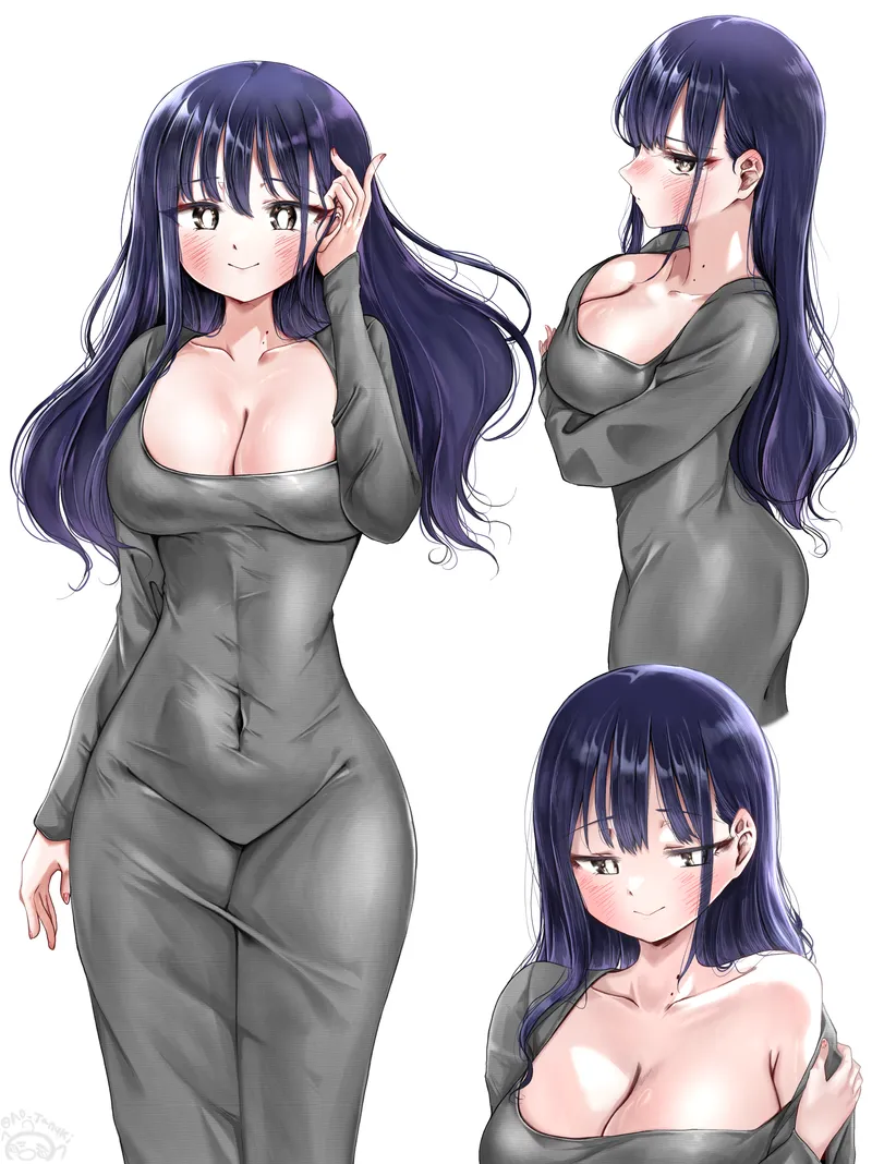 Thumbnail Csxc Shows Anna Yamada in a Seductive Dress in thick_hentai