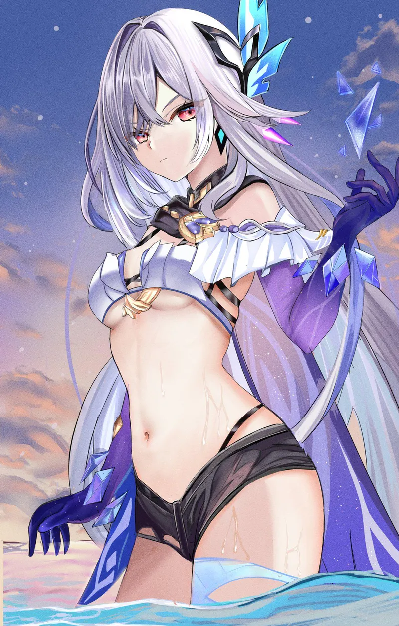 Thumbnail Marxsander2016's 'Skirk's Wet Tummy' in Genshin Impact - Animemidriff
