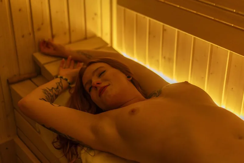 Thumbnail Sauna Serenity with Gingercutepie | SexyButNotPorn