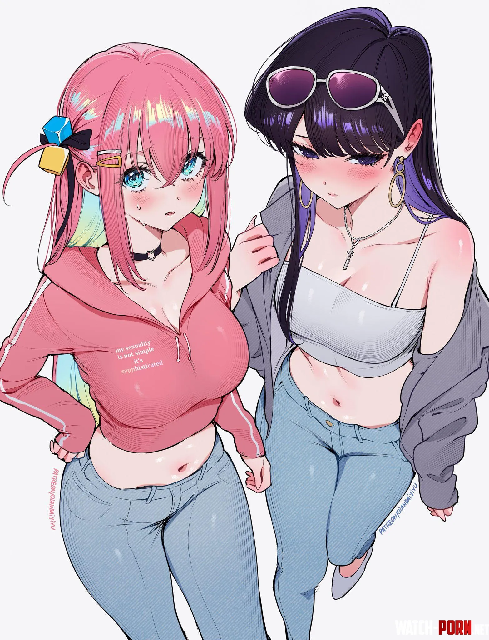 Hitori & Komi [Bocchi the Rock!] [Komi Can't Communicate] by Silent_Steak_9540