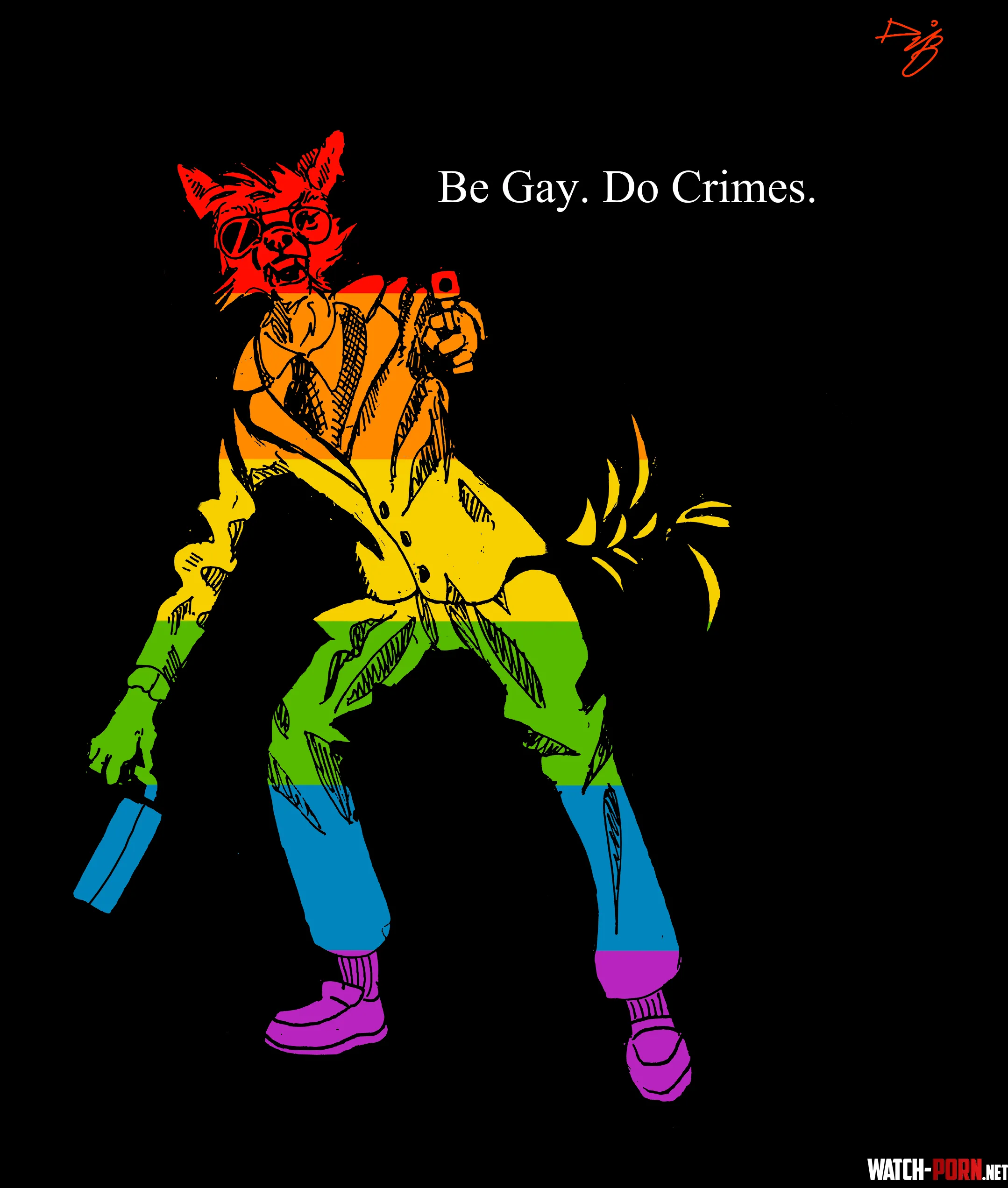 Happy Pride Month (don't actually do this) by DrawingDoggo