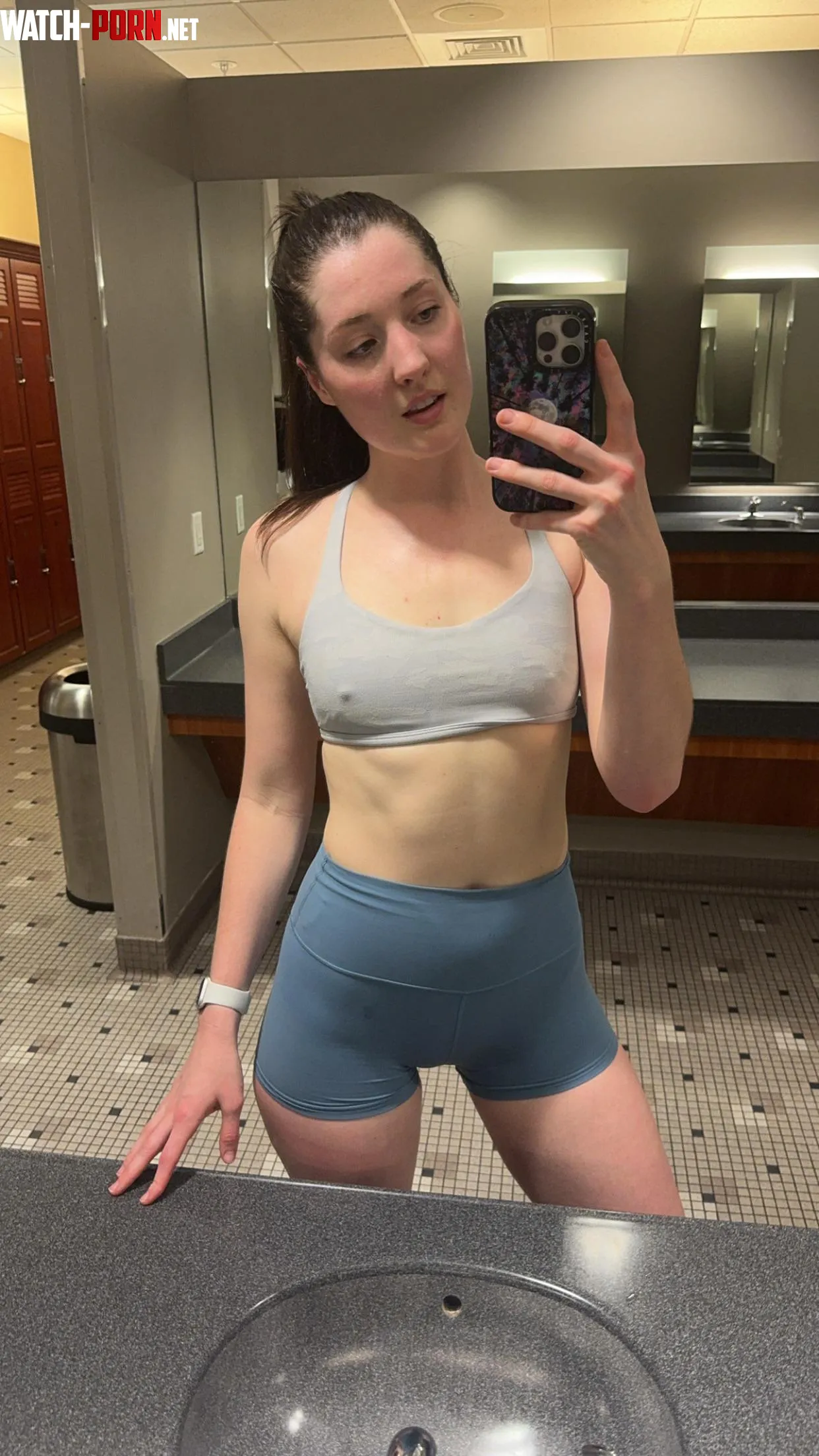 Gym pokies saying hi! by TinyPaleMarshmallow