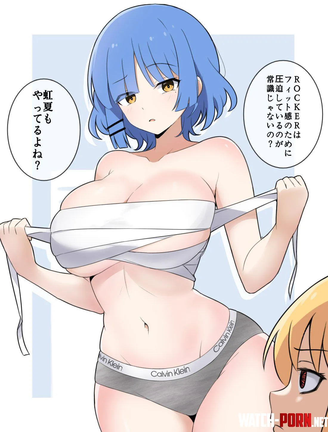 Ryo Yamada Wrapping Her Big Tits (Bocchi The Rock) by Csxc