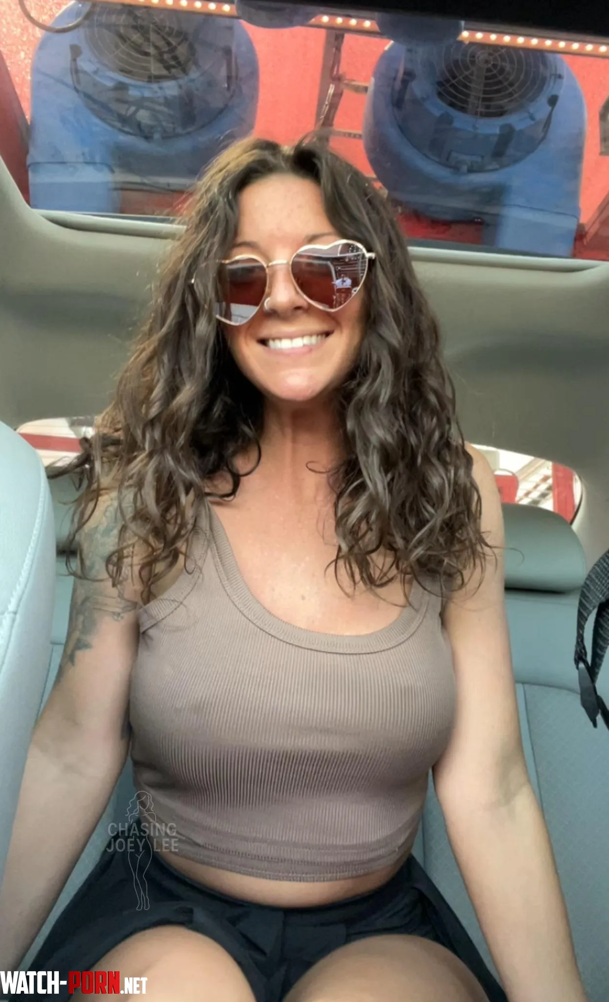 Pierced little pokies in the backseat going through the Carwash by outchasingfantasies