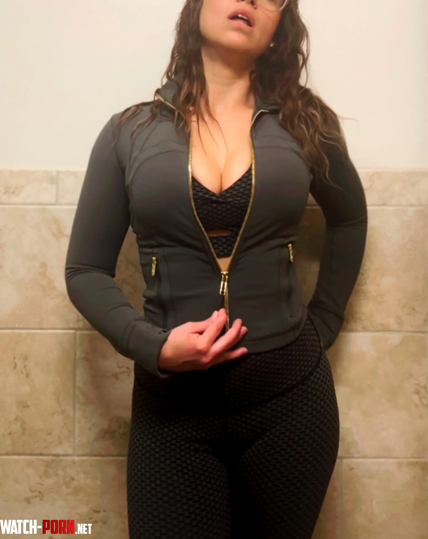 Mid workout jacket coming off. by Amandatoryx