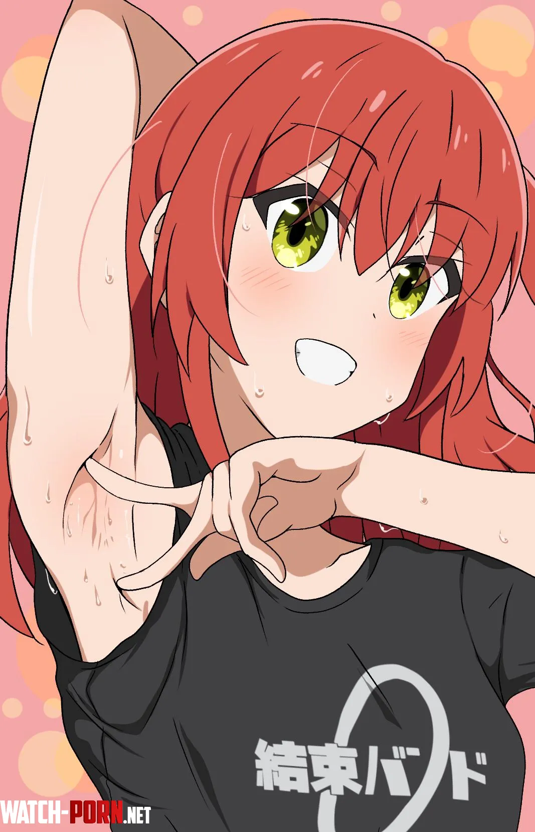Kita spreading her sweaty armpits [Bocchi the Rock!] by hornylover25