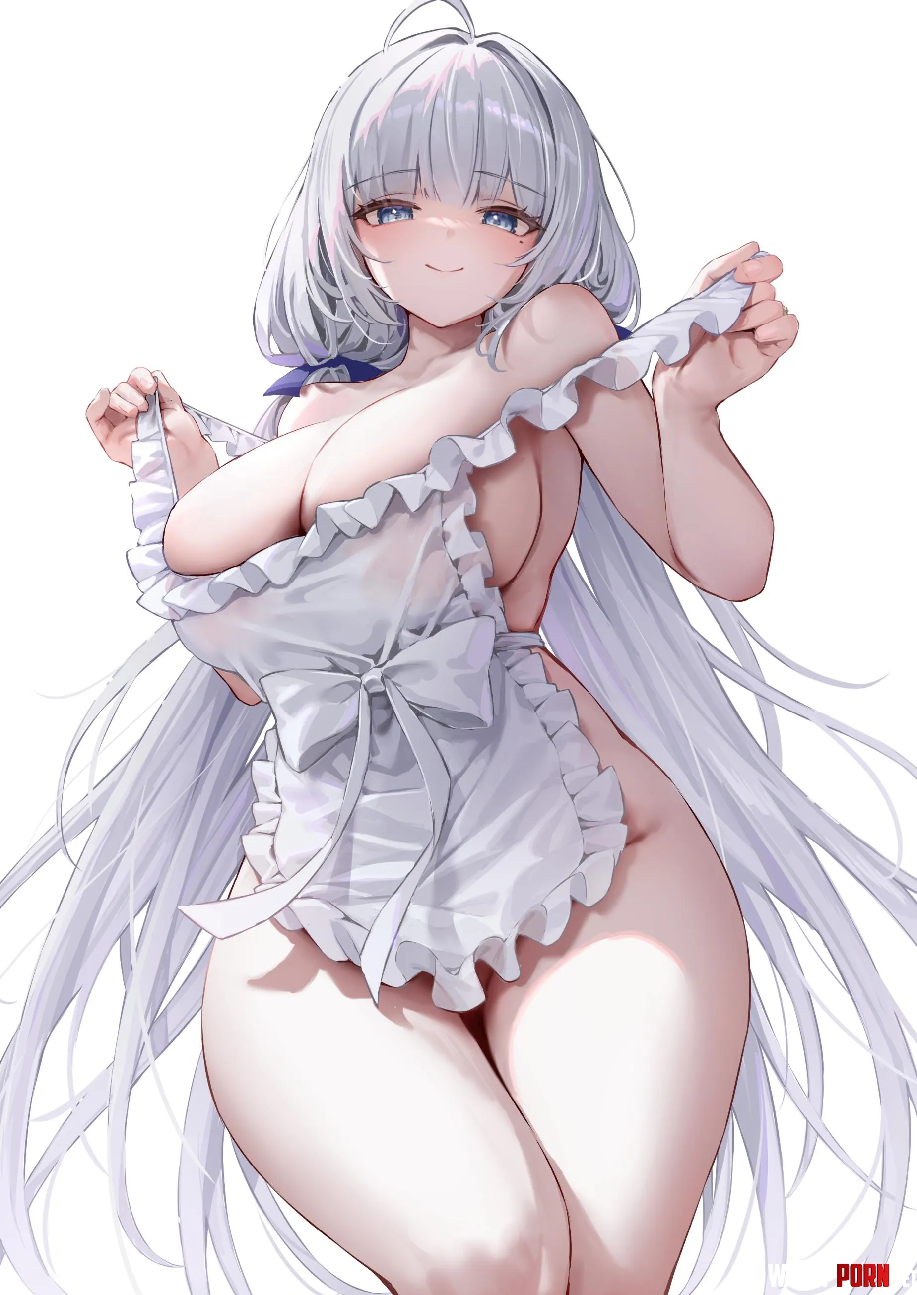 Naked apron illustrious [Azur Lane] by marxsander2016