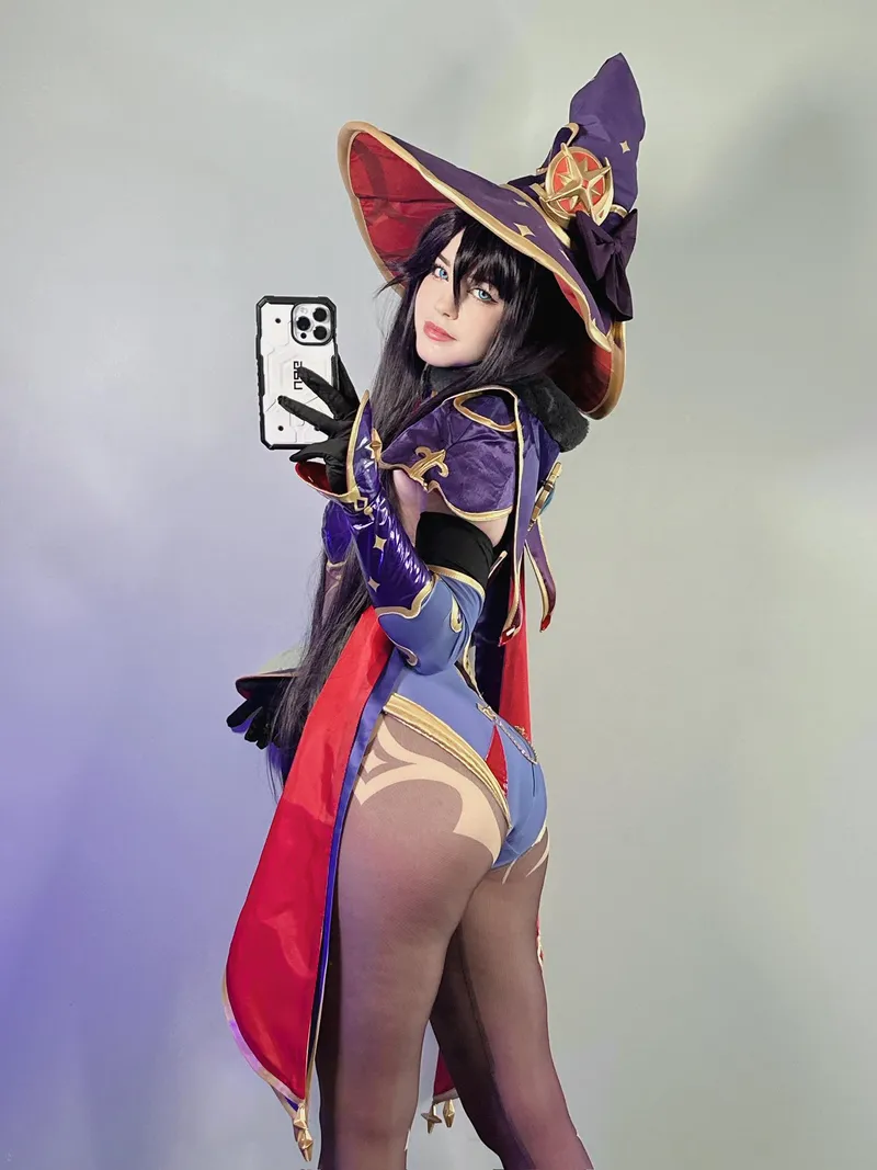 Thumbnail Emfox's Mona from Genshin Impact Cosplay | Unique Cosplaybutts