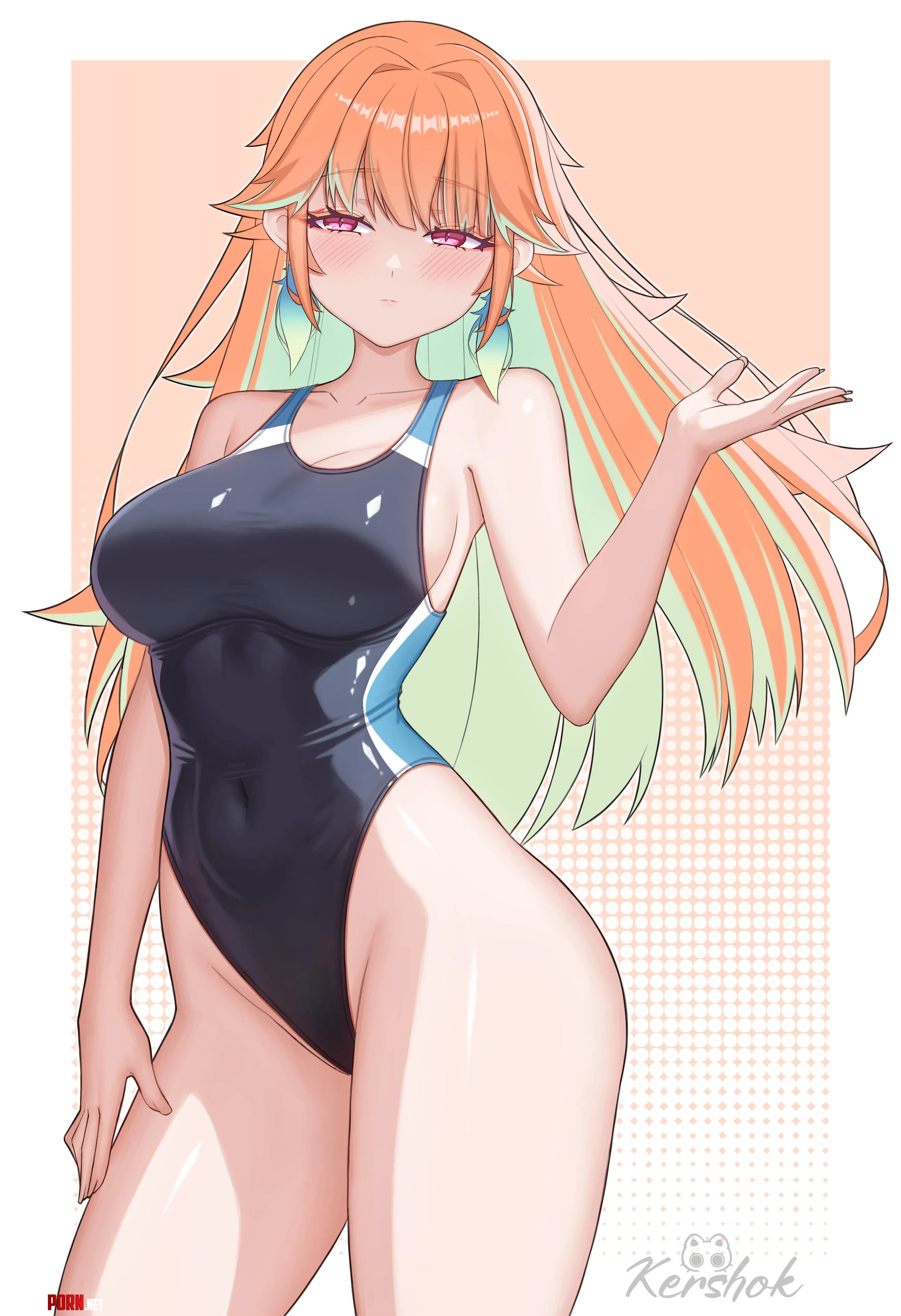 Kiara in swimsuit (kershok) by Cream77700