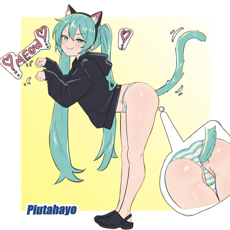 Thumbnail Unveiling Miku's Tail Secret: Piutahayo's Intriguing Art | Cream77700