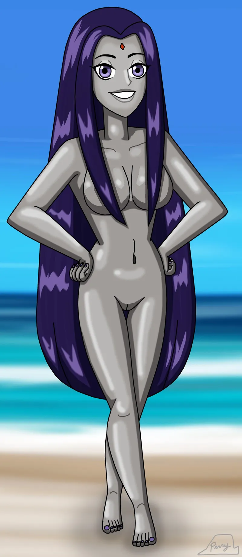 Thumbnail Unveiling Summer Raven: PerryWhite's Sensual Artistry