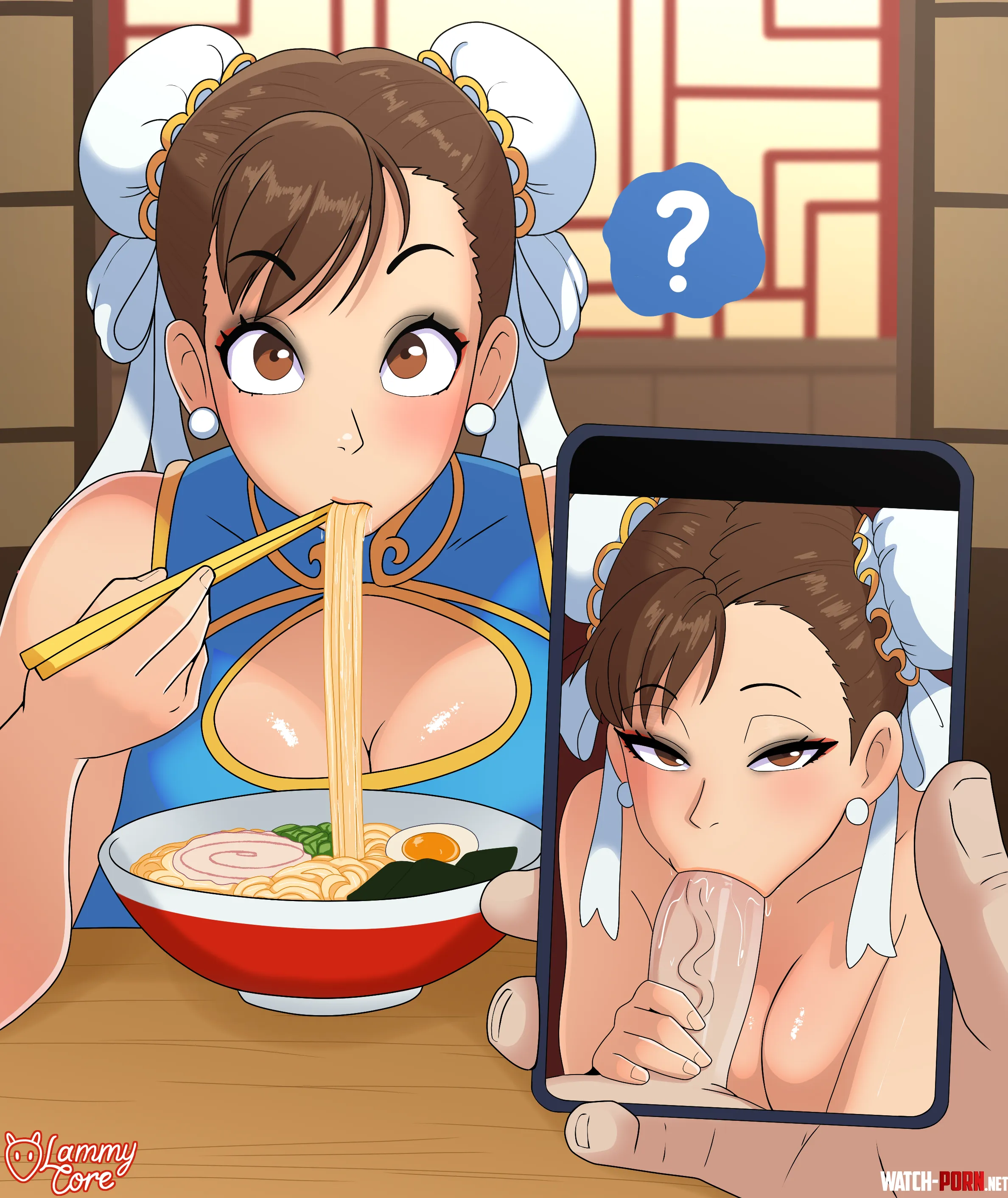 Chun-Li Slurping on It [Street Fighter] (LammyCore) by Abject-Wolverine1851