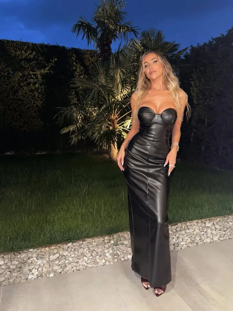 Thumbnail Elegant in a Long Dress by Justitias in LadiesInLeather Category