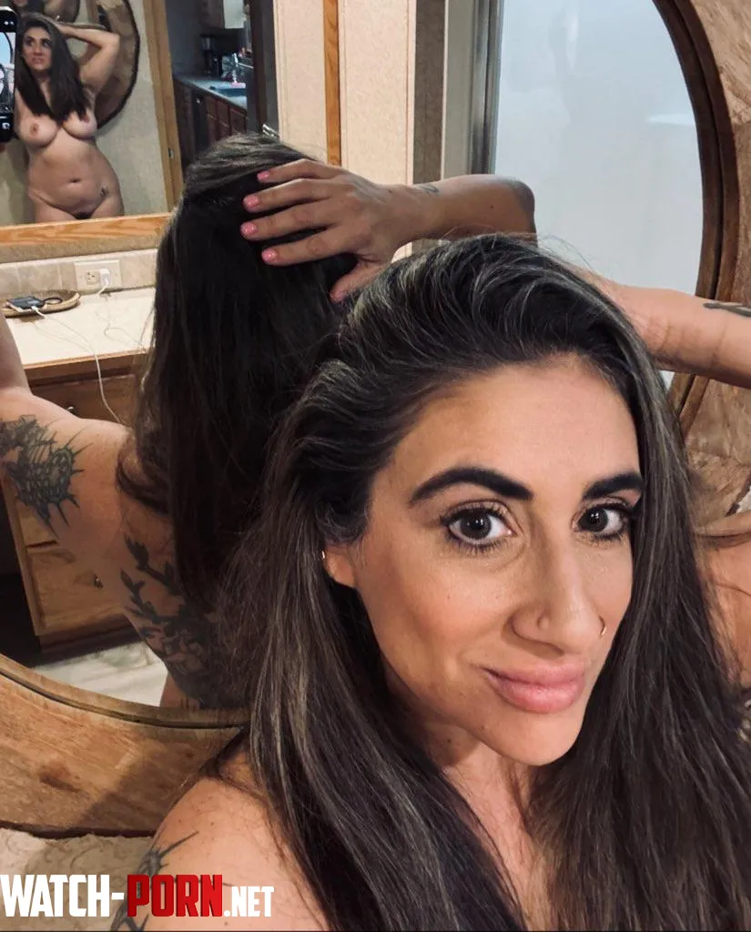 A Good Morning Double Mirror Sexy Selfie by FullBushHotwife