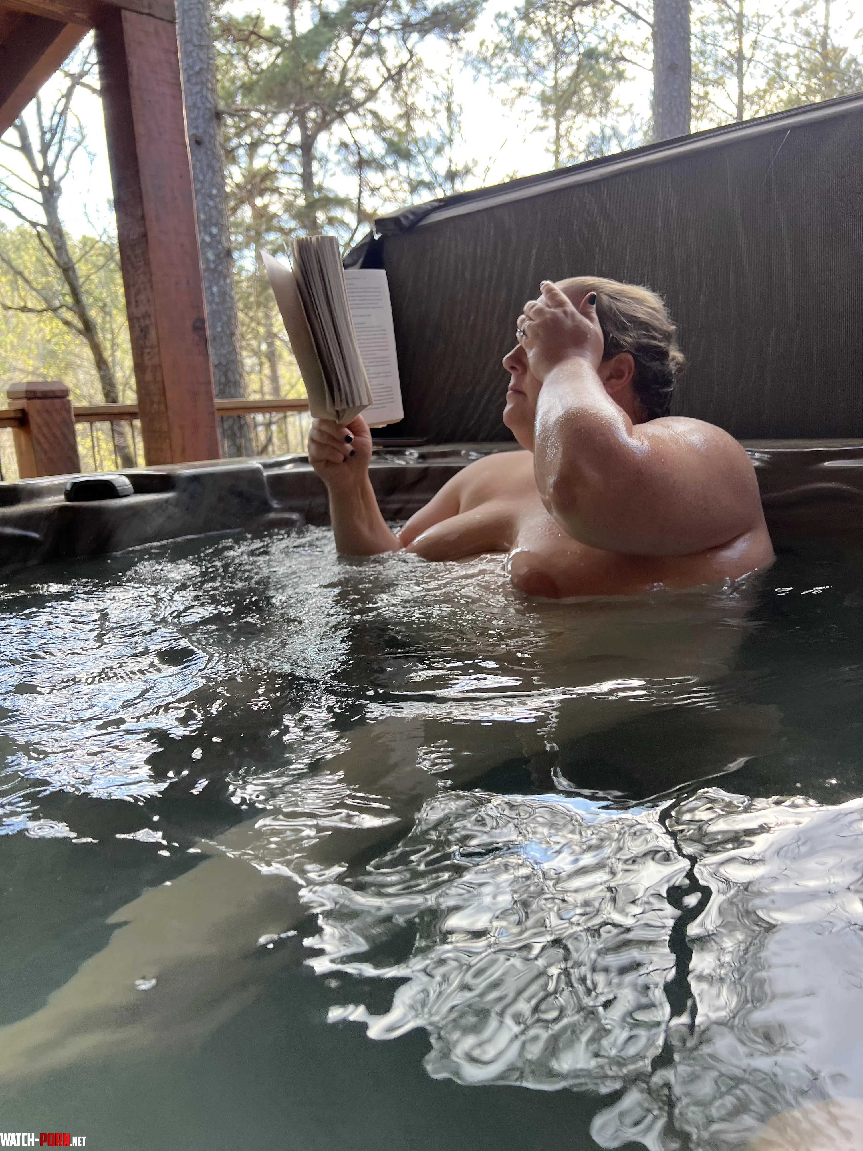 Never found a hot tub she didn’t want to be naked in by raztexx
