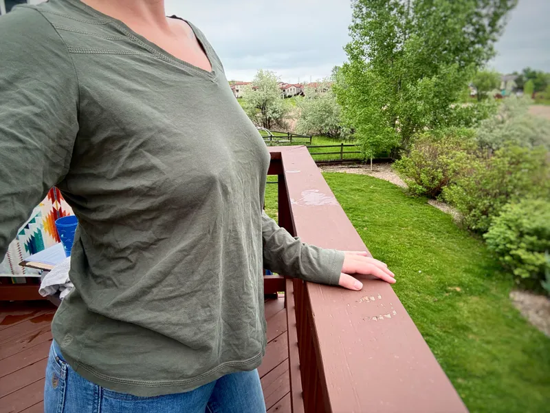 Thumbnail Nature's Call: Embracing the Mountains Braless by mtnmistress09
