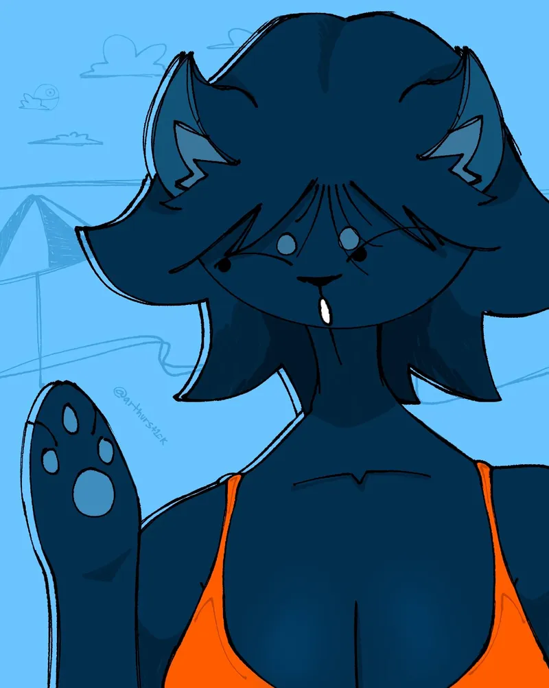 Thumbnail Captivating Cat Artwork by arthurst11ck | Furry Enthusiasts