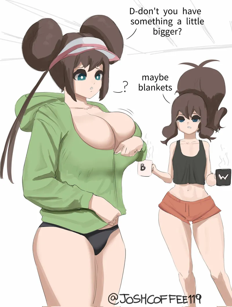 Thumbnail JoshCoffee119 Sets the Scene: Rosa's Night at Hilda's House (Pokemon) - Ecchi
