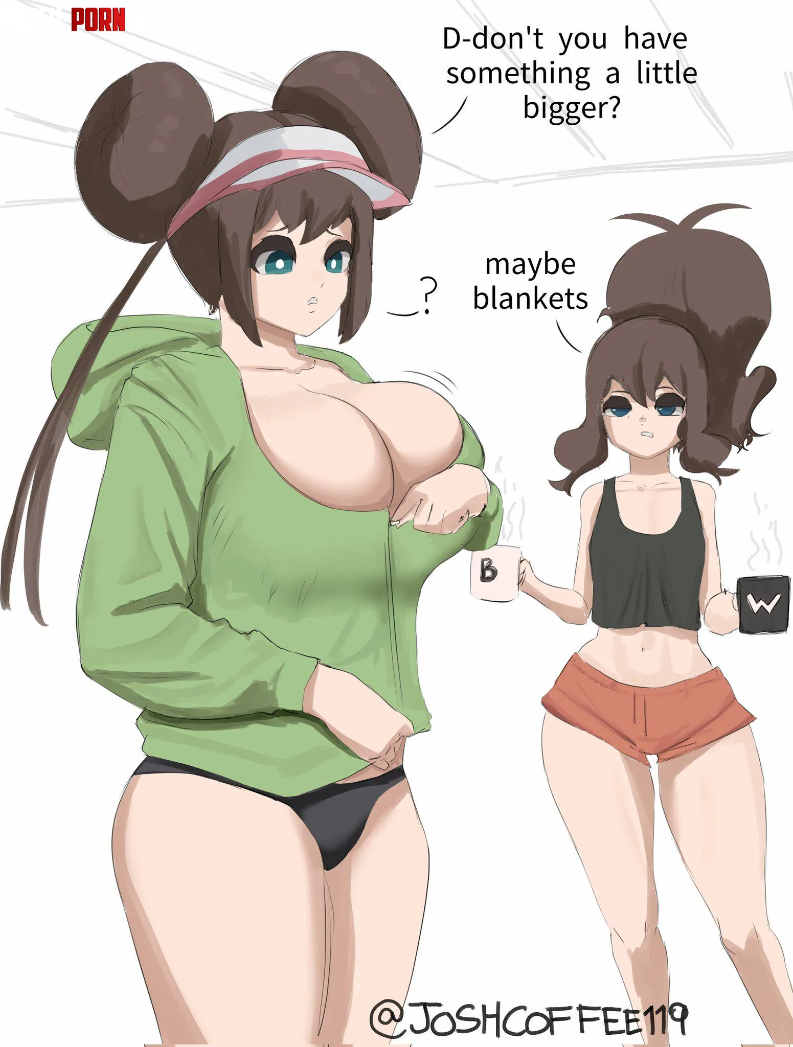 Rosa spends the night at Hilda's house (Pokemon) [@Joshcoffee119] by JoshCoffee119