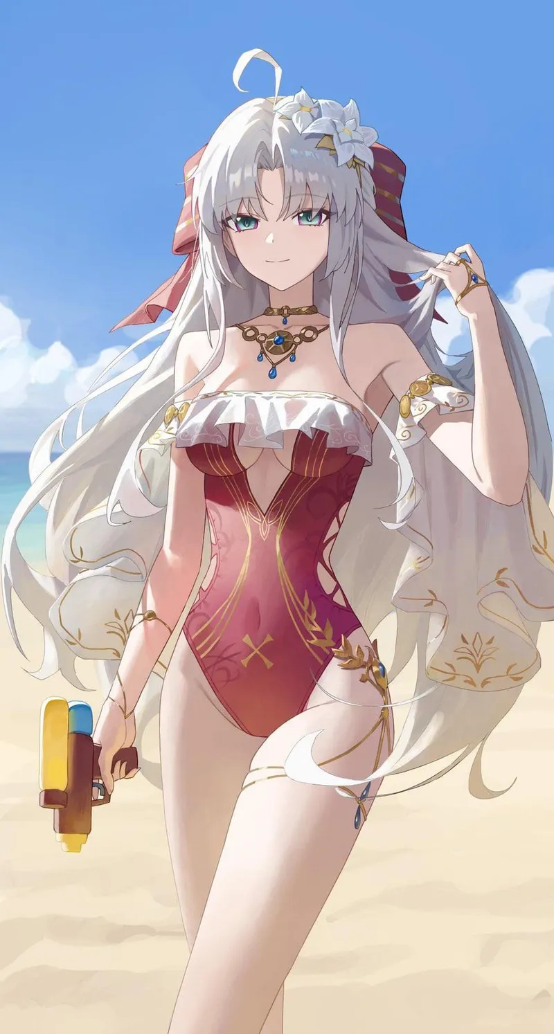 Thumbnail A_MASSIVE_PERVERT's Sensual Summer Carlotta Delights in Ecchi Art Form