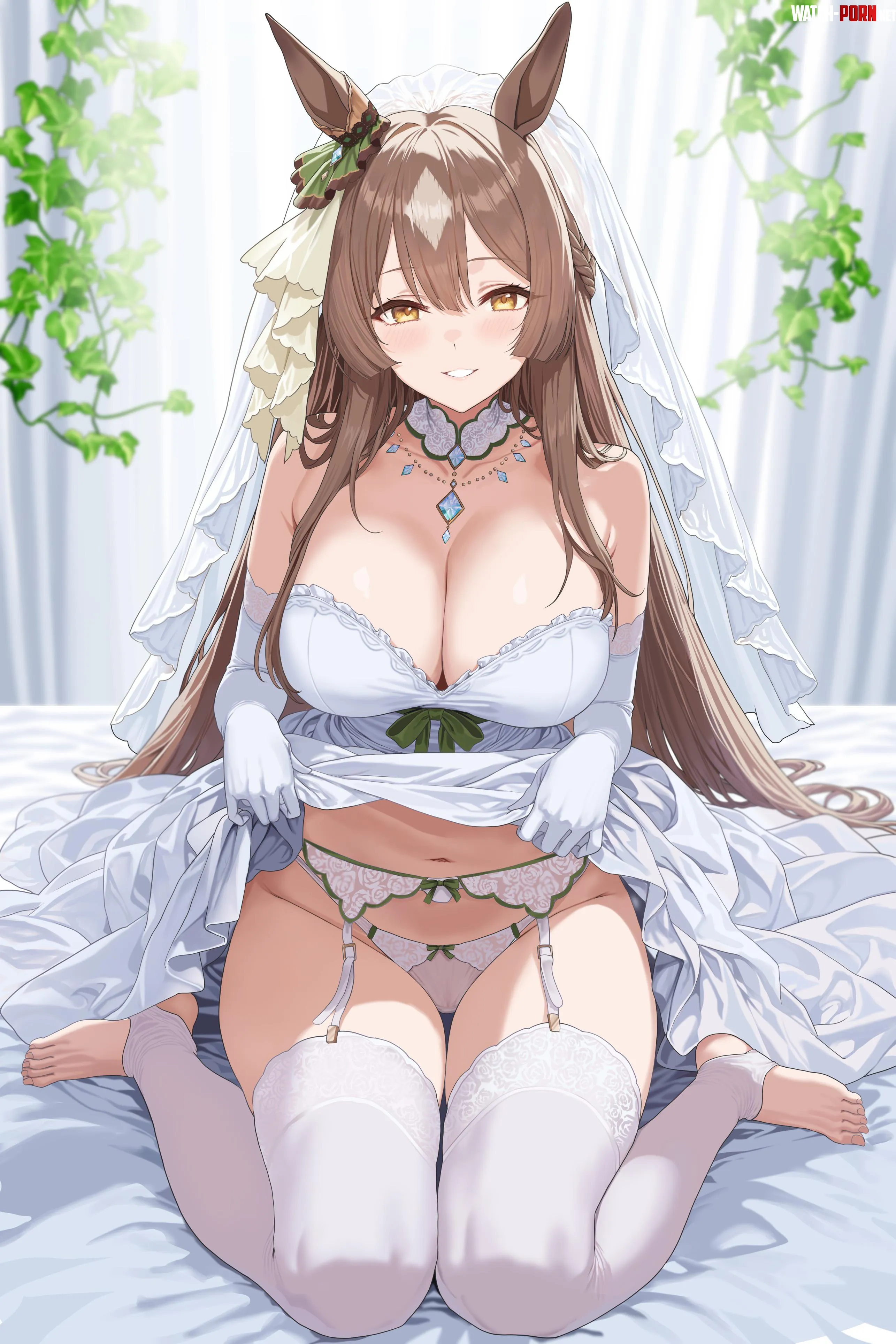 Satono Diamond in wedding dress by Silent_Steak_9540