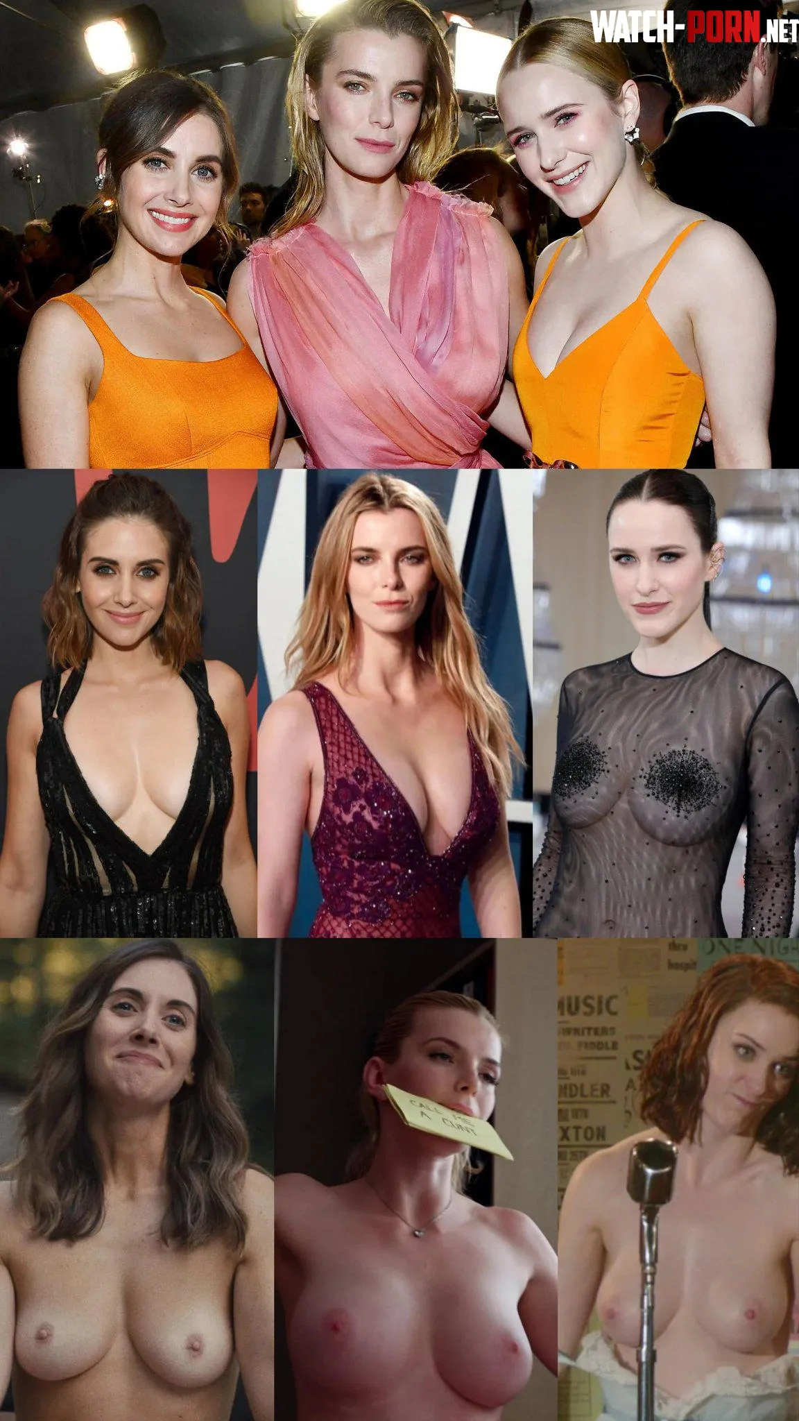 Alison Brie , Betty Gilpin and Rachel Brosnahan by QUEENREDLILI