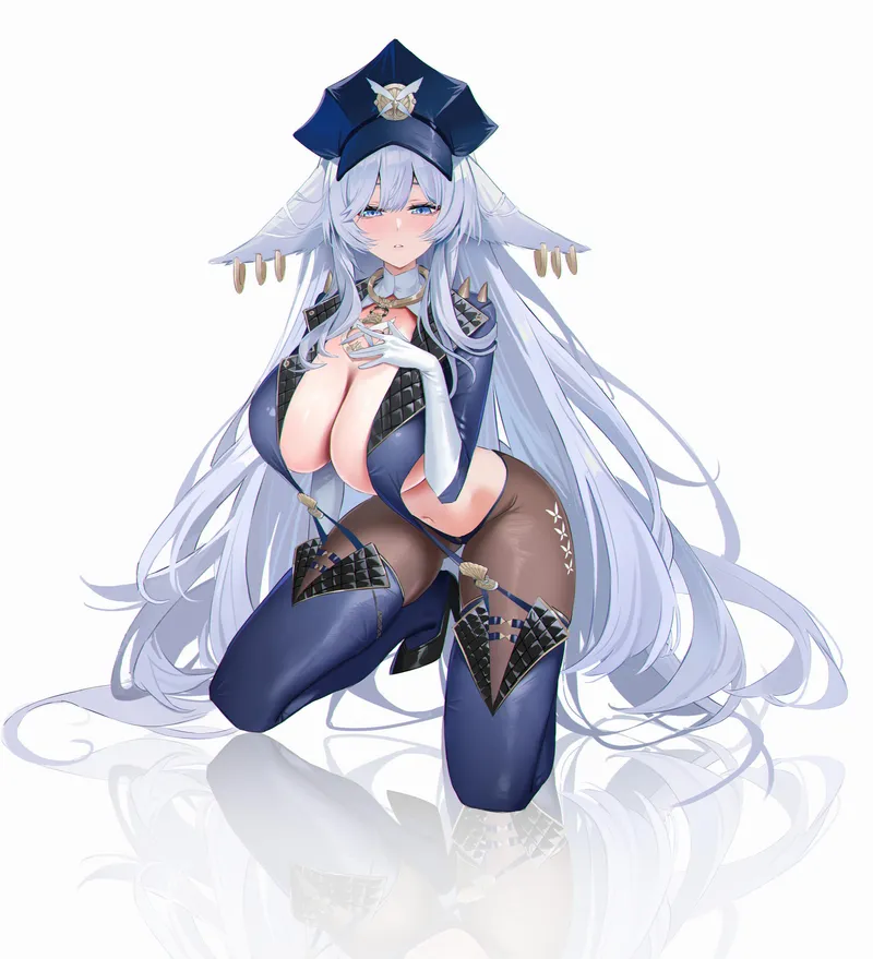 Thumbnail Shinano Stuns in a Police Uniform by NautyNautilus