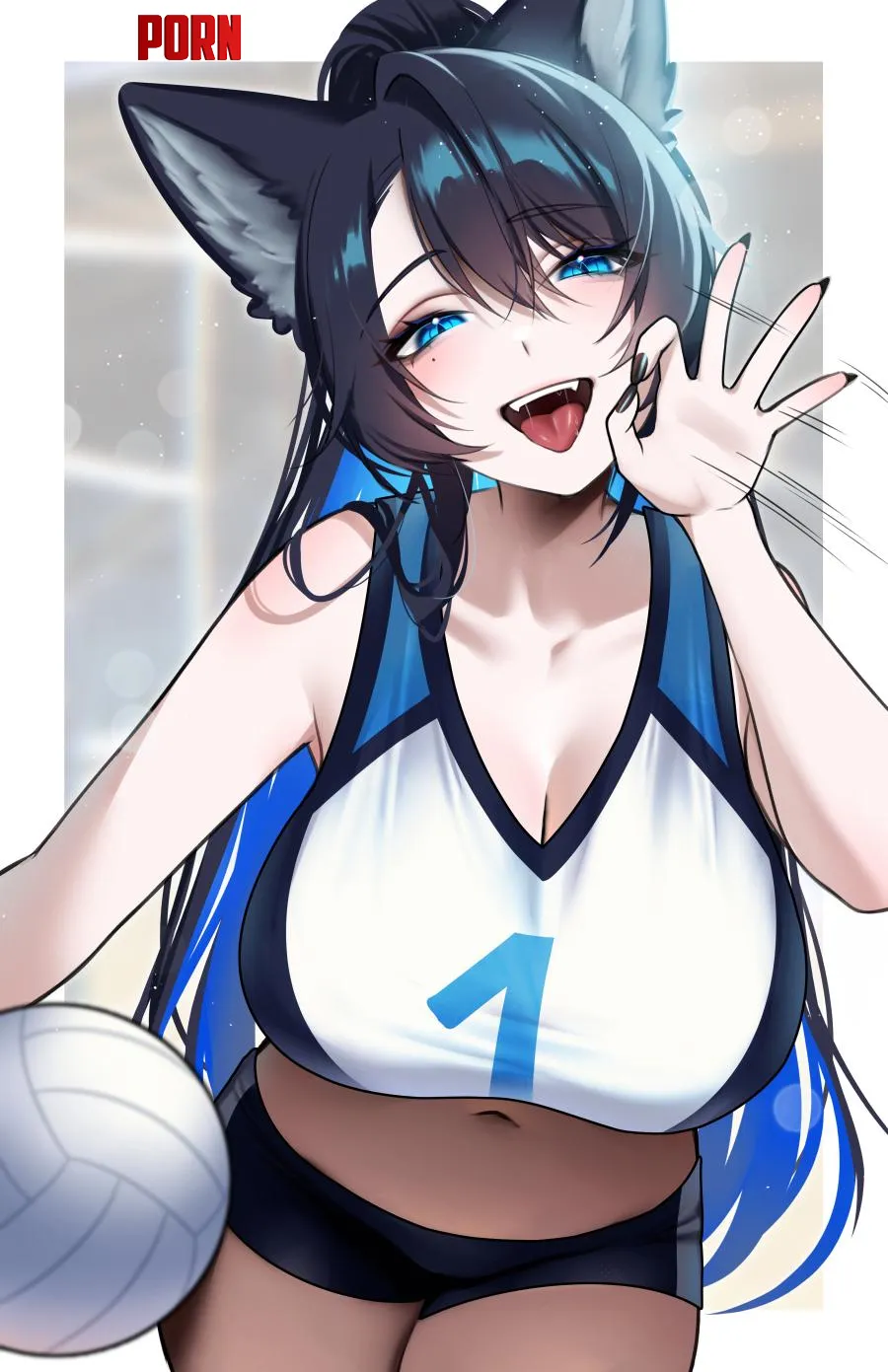Reiko Volleyball [original] by Zewen_Senpai