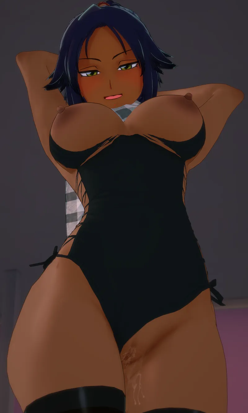 Thumbnail Caught Staring at Yoruichi's Beauty - Bleach_Hentai Intrigue