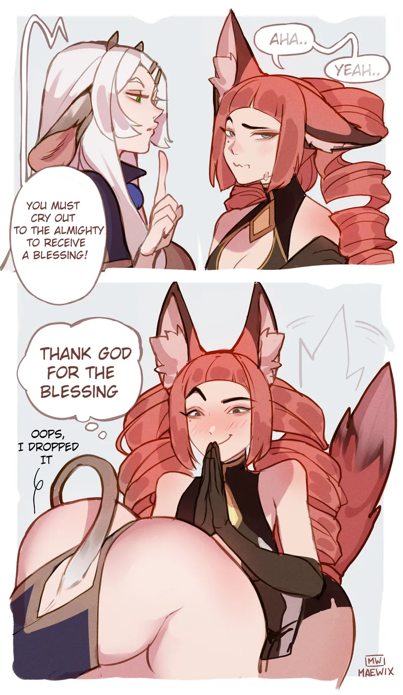 Thumbnail Immersing in Fantasy: Cow Girl & Fox Girl by Dace_Digital