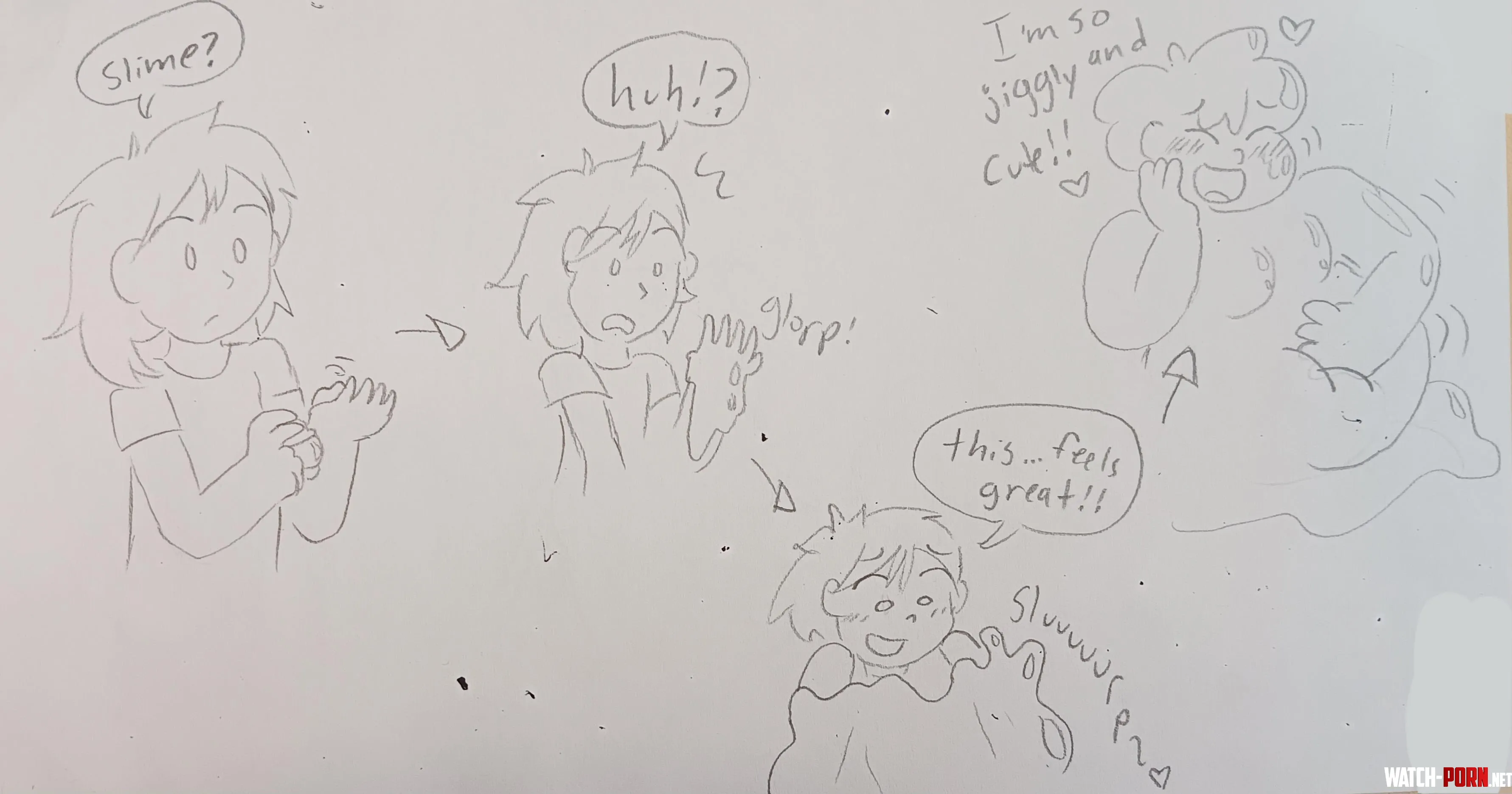 Quick doodle by me. Surprise slime toy! (slime + WG) by Pajama-Han
