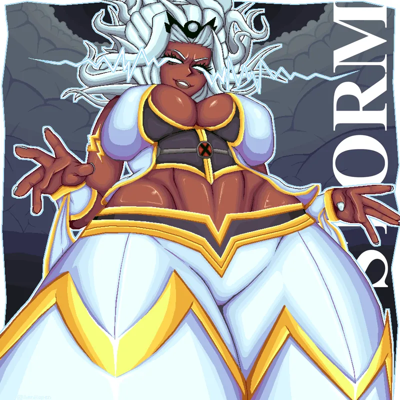 Thumbnail Storm -Marvel Tokon: A Pixel Art Tribute by Friccxl