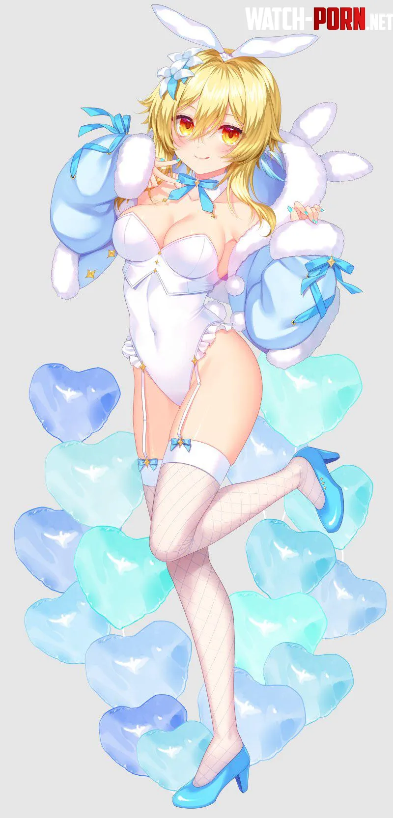 Bunny Lumine [Genshin Impact] by A_MASSIVE_PERVERT