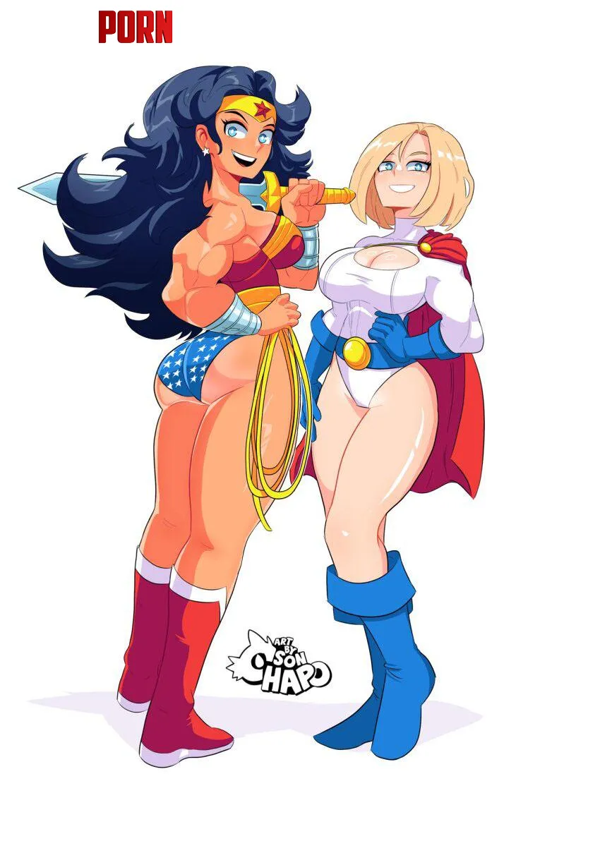 Wonder Woman & Power Girl by Son Chapo. by Ashik1990