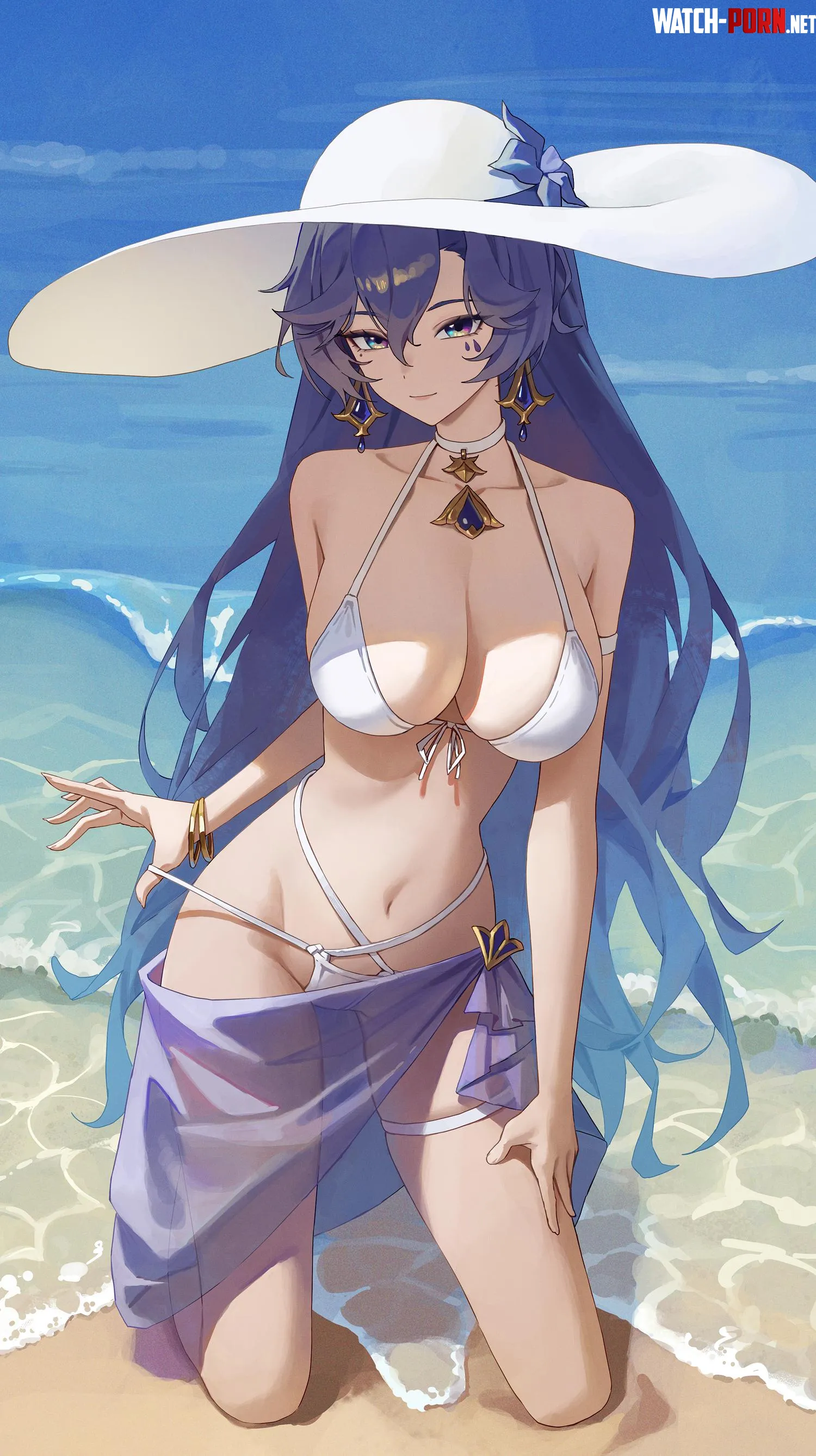 Cantarella in bikini and sarong (lamidraws) by elegantloveglimmer