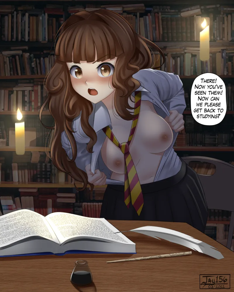 Thumbnail Hermione's Seductive Study Class by ocean_breeze_luluca