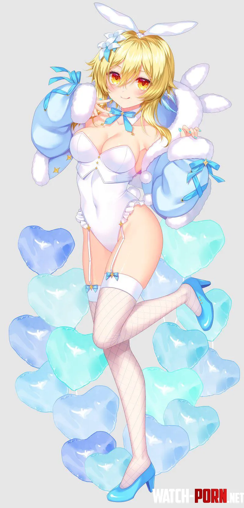 Bunny Lumine [Genshin Impact] by A_MASSIVE_PERVERT