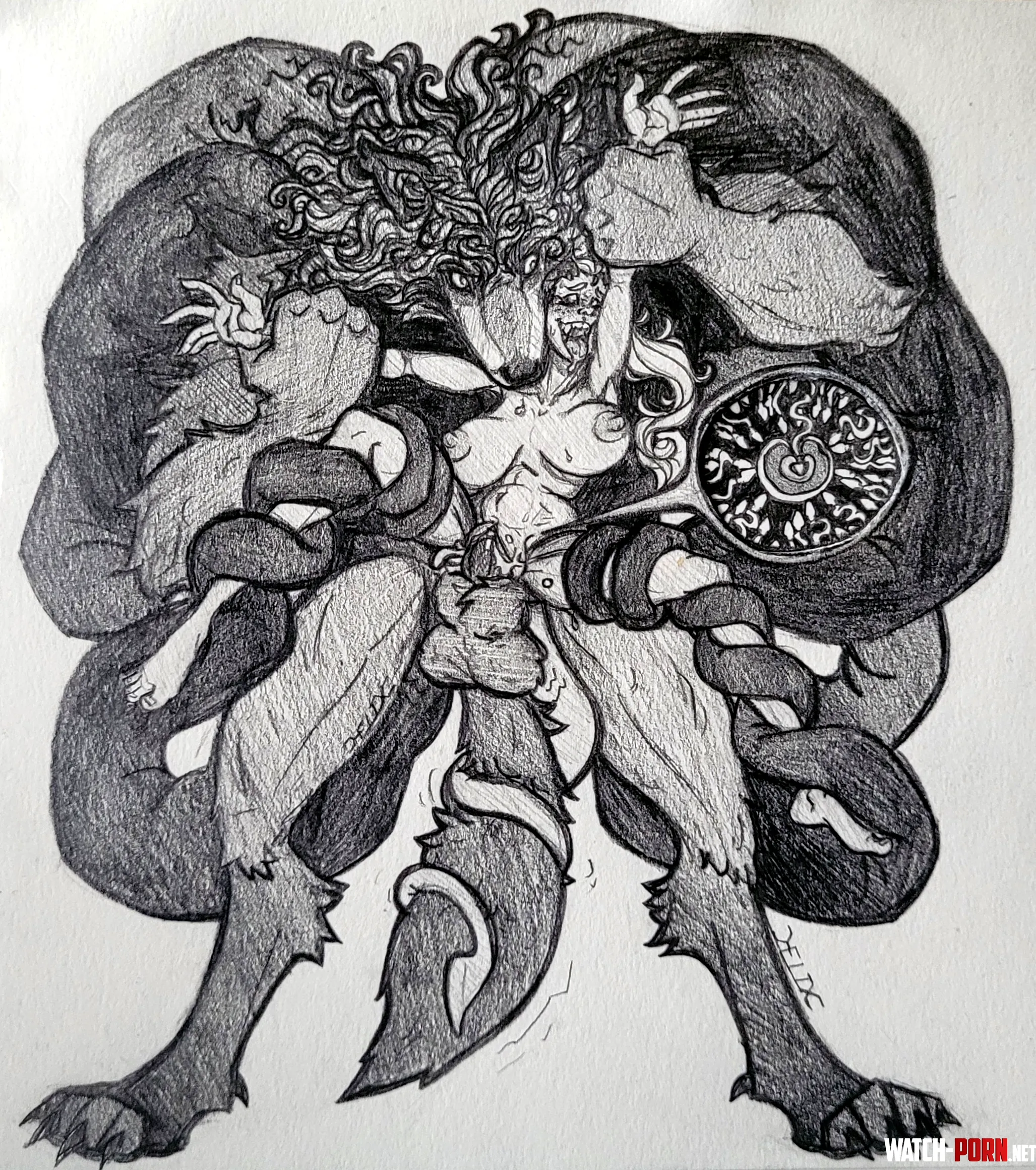 Caught By A Werewolf Symbiote (UnicornBob) [OC] by UnicornBob