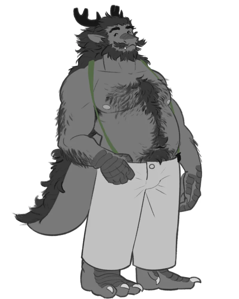 Thumbnail [OC] The Dragon Wearing Pants and Suspenders by SwampsisterNSFW in baramanga