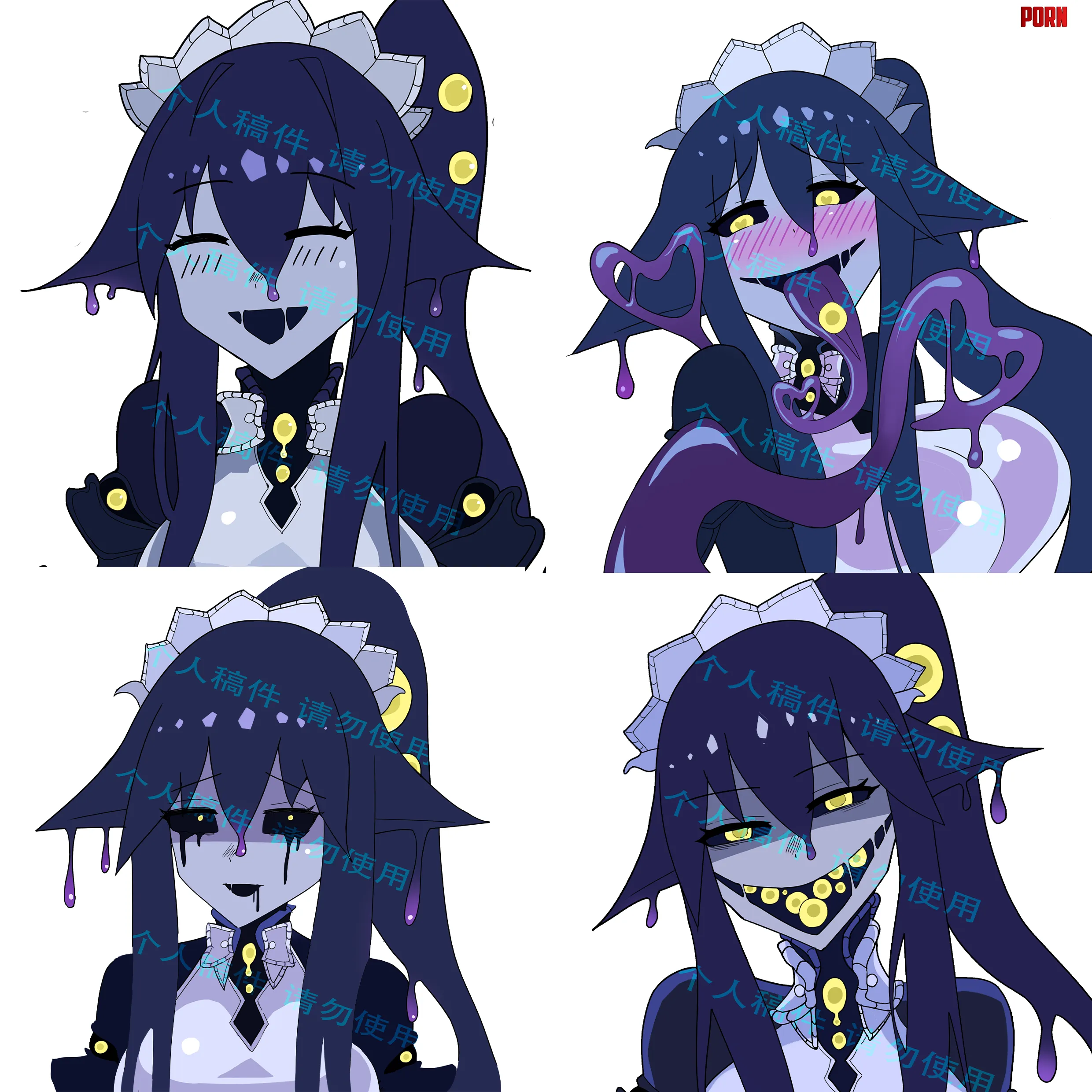 Shoggoth expressions by Jaxx1992