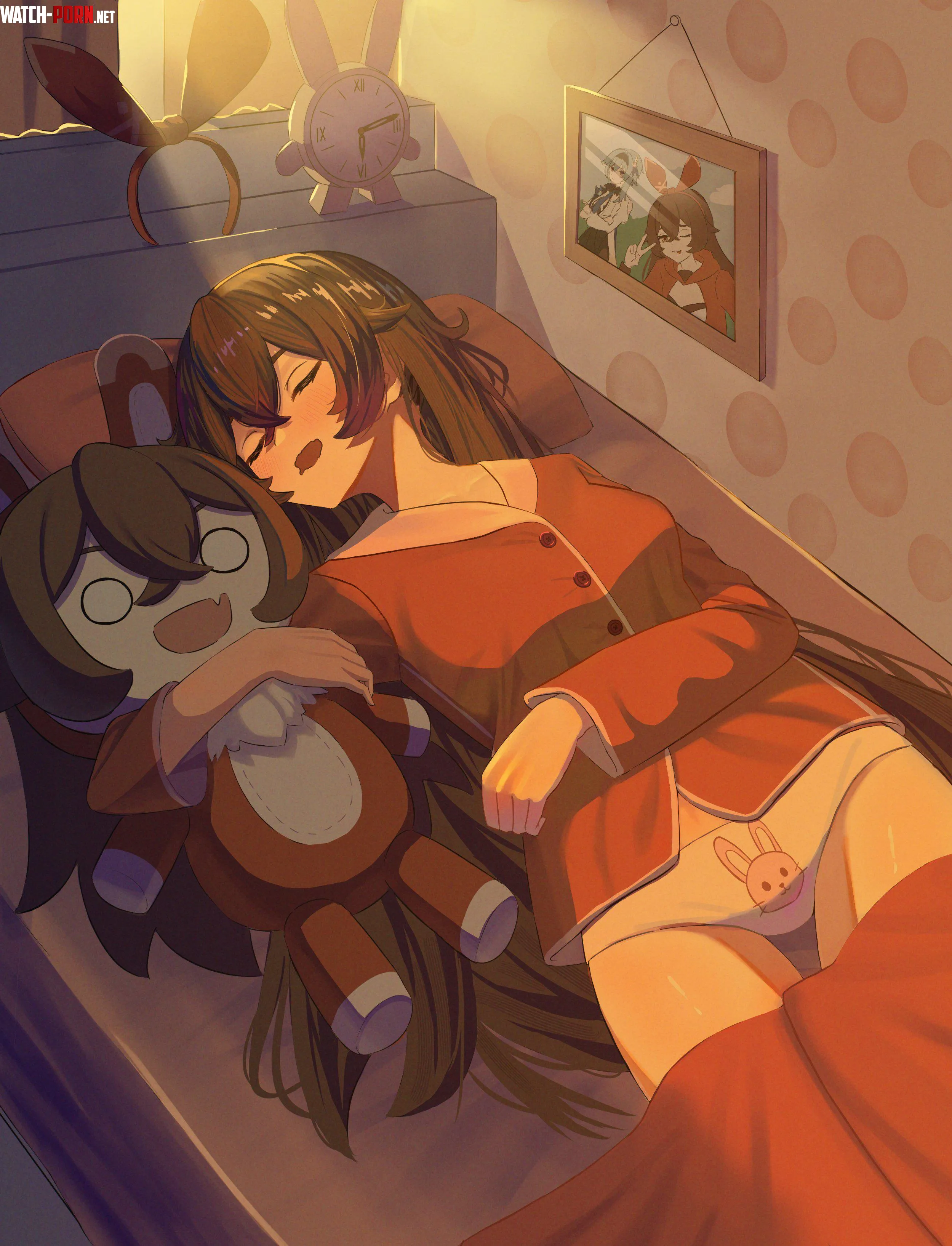 Sleepy Amber [Genshin Impact] by A_MASSIVE_PERVERT