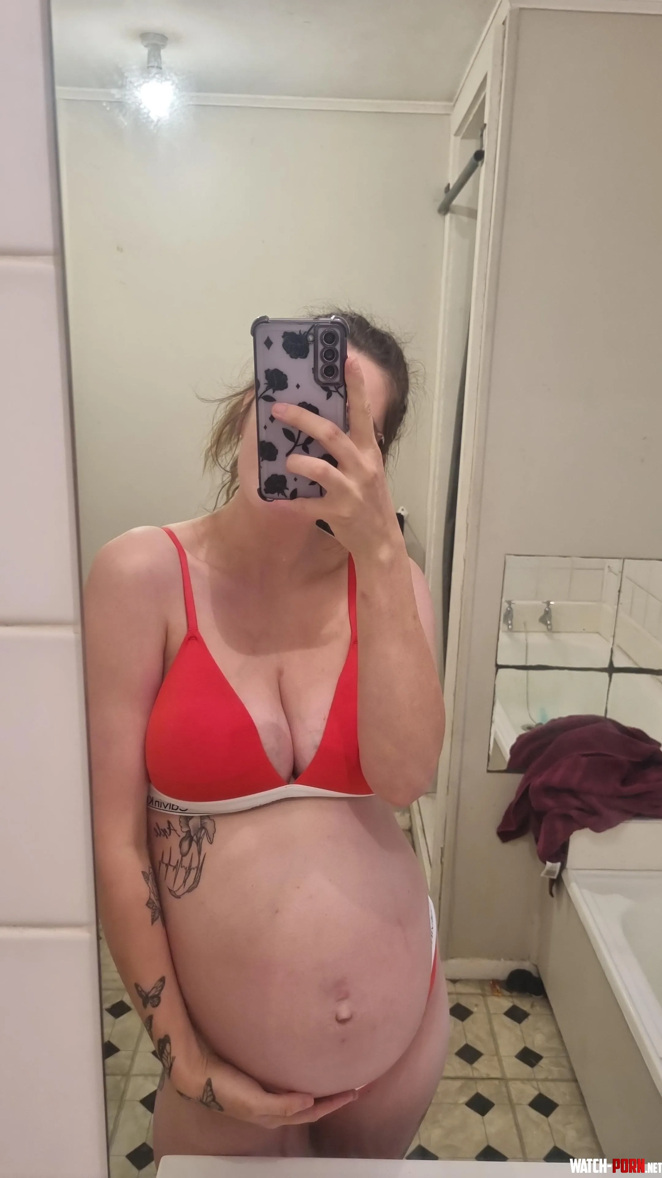 Love my matching red lingerie by tezza121234