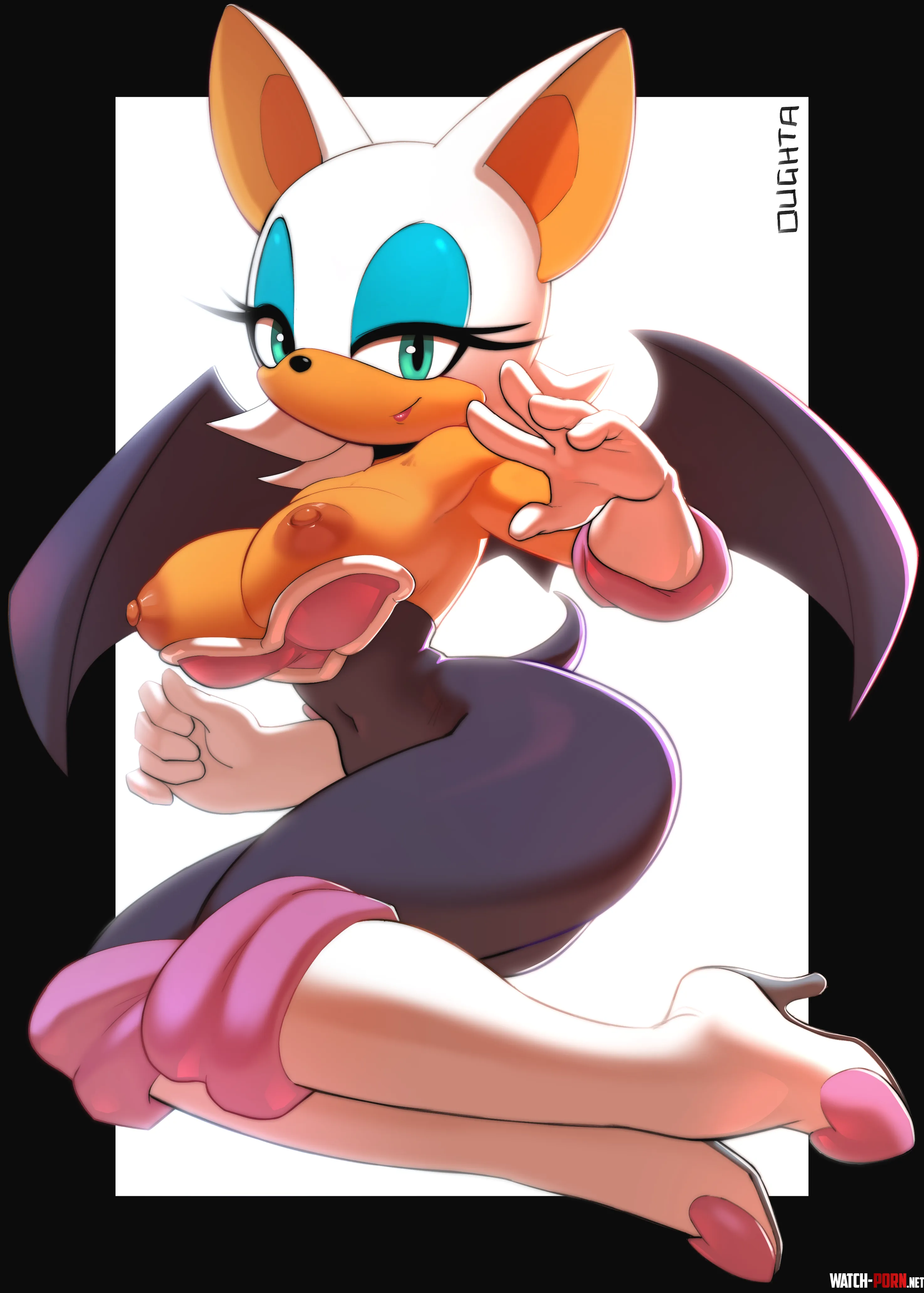 Rouge's shapely figure [Oughta] by CalloftheWild69