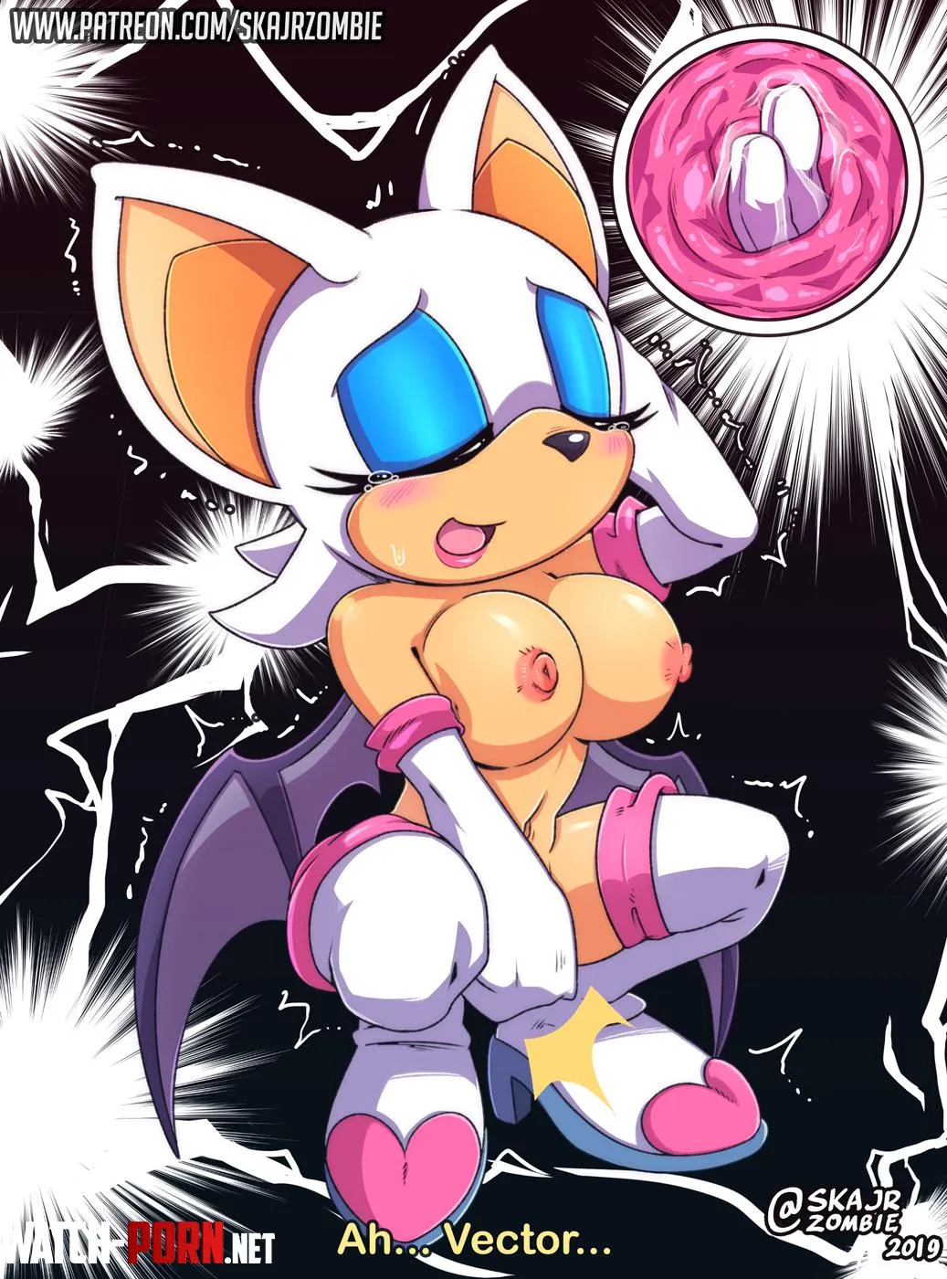 Rouge pleasuring herself for once [Skajrzombie] by CalloftheWild69